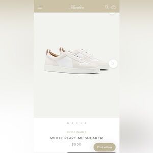 NWOT Aurelien White Playtime Sneakers - Men’s 43 (US10)